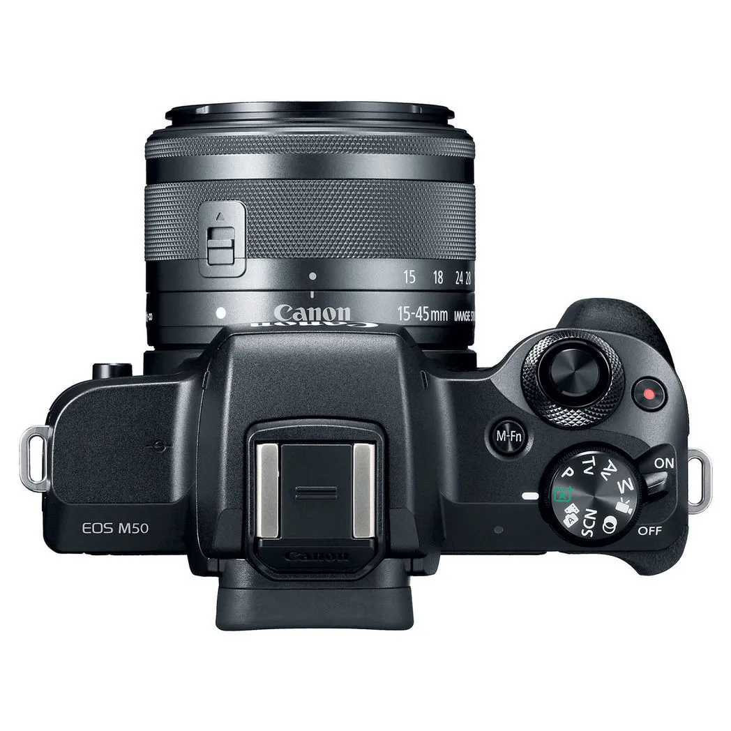 Aparat Foto Mirrorless Canon EOS M50 + EF-M 15-45 IS, Negru