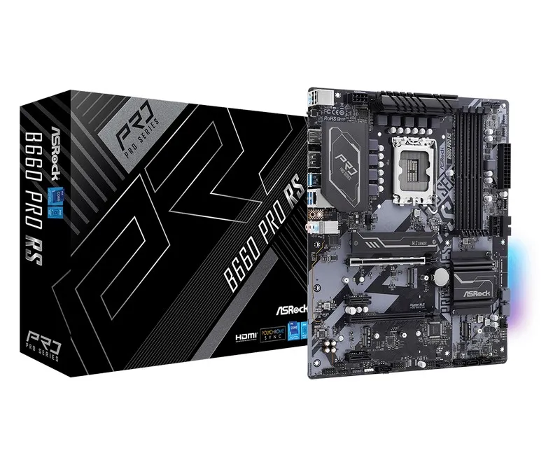 Материнская плата ASRock B660 PRO RS, LGA1700, Intel B660, ATX