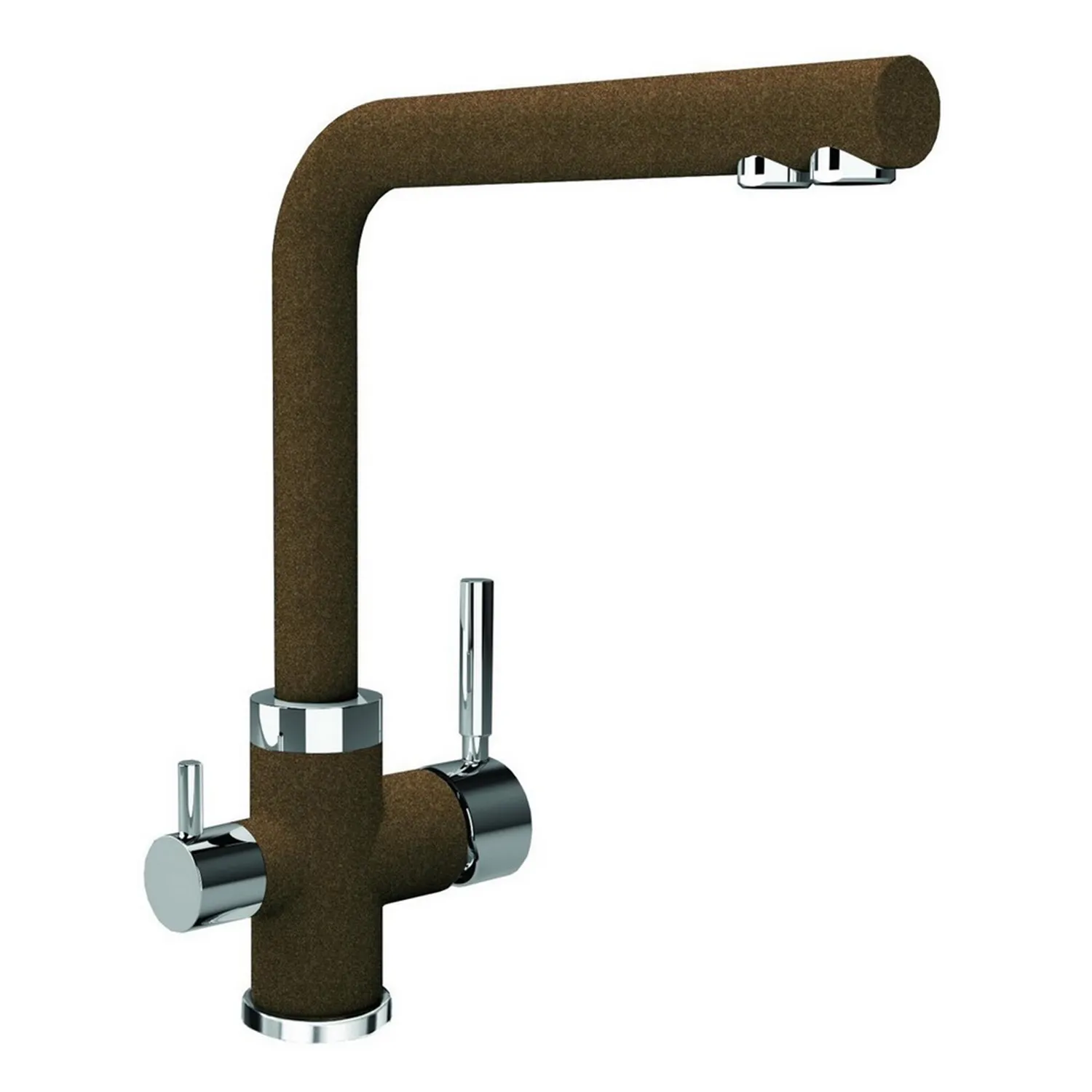 Смеситель для кухни Florentina ARES Коричневый с подключением к фильтру