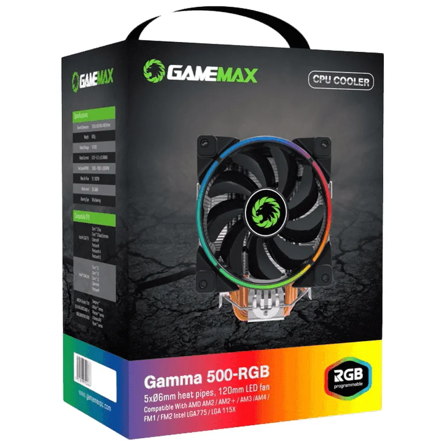 Cooler procesor Gamemax Gamma 500-RGB