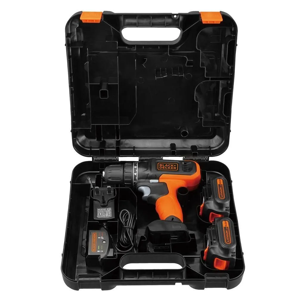 Аккумуляторная дрель-шуруповерт Black+Decker BCD7122CK-RU