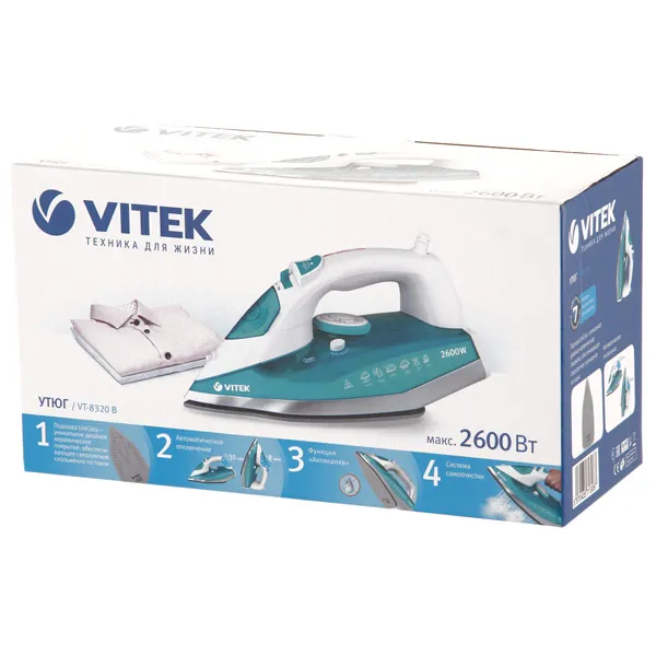 Fier VITEK VT-8320, 2600W, Albastru deschis