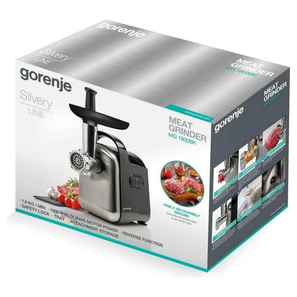 Мясорубка Gorenje MG1800BK, Серый