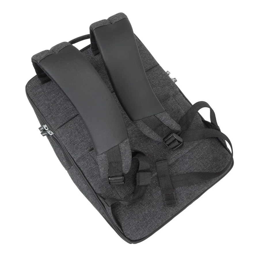 Rucsac pentru Laptop RivaCase Lantau, 15.6", Poliester, Negru