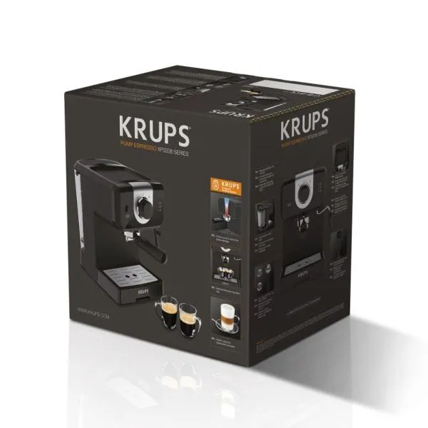 Кофеварка Эспрессо KRUPS XP320830, 1045Вт, Чёрный
