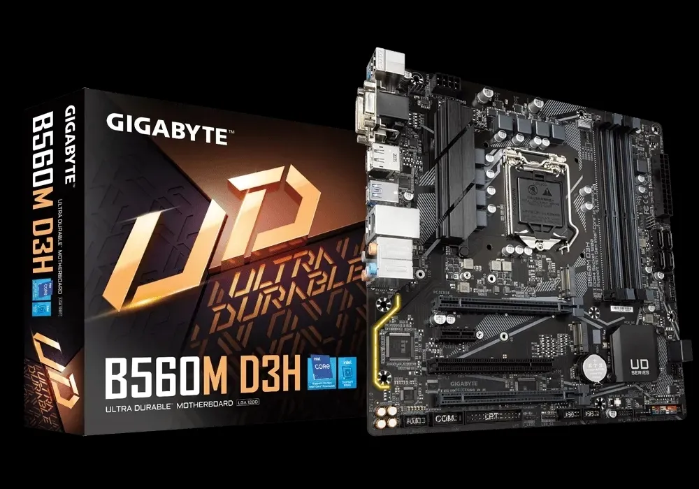 Материнская плата Gigabyte B560M D3H, LGA1200, Intel B560, Micro-ATX