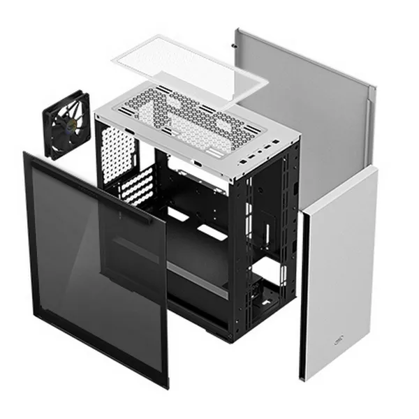 Carcasă PC Deepcool MACUBE 110 WH, Micro-ATX, ATX, Alb