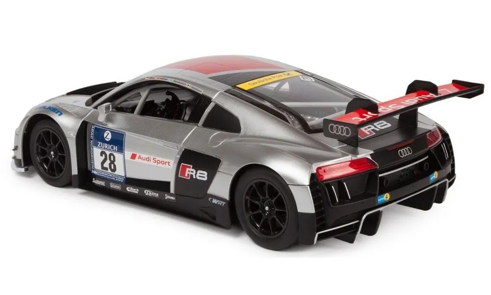 Jucărie cu telecomandă Rastar Audi  R8, 1:14, Argintiu (75360)