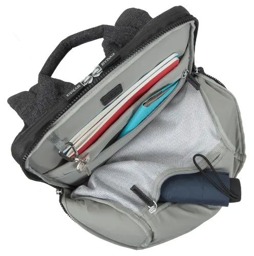 Rucsac pentru Laptop RivaCase Lantau, 15.6", Poliester, Negru