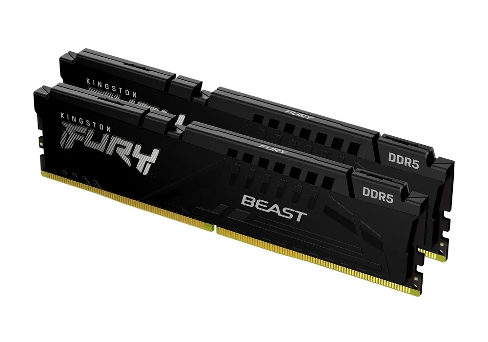 Оперативная память Kingston FURY Beast, DDR5 SDRAM, 6000 МГц, 32Гб, KF560C40BBK2-32