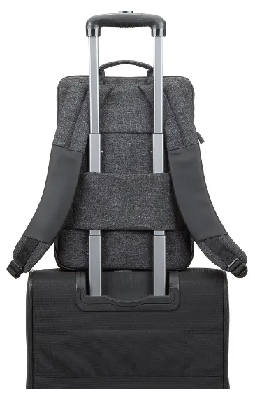 Rucsac pentru Laptop RivaCase Lantau, 15.6", Poliester, Negru