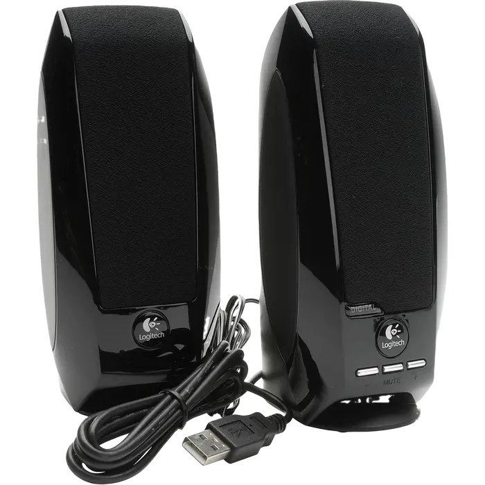 Компьютерные колонки 2.0 Logitech S150, Чёрный