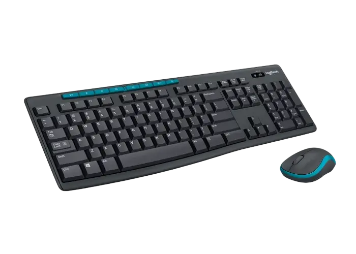 Клавиатура и мышь Logitech MK275, Беспроводное, Черный/Синий