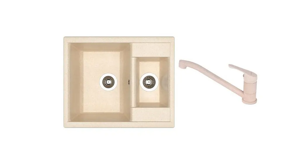 НАБОР мойка Dr Gans Astra 620K + SanDonna F 1066 бежевый