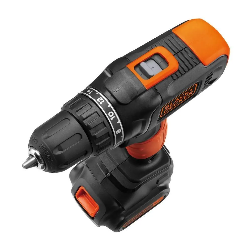 Аккумуляторная дрель-шуруповерт Black+Decker BCD7122CK-RU