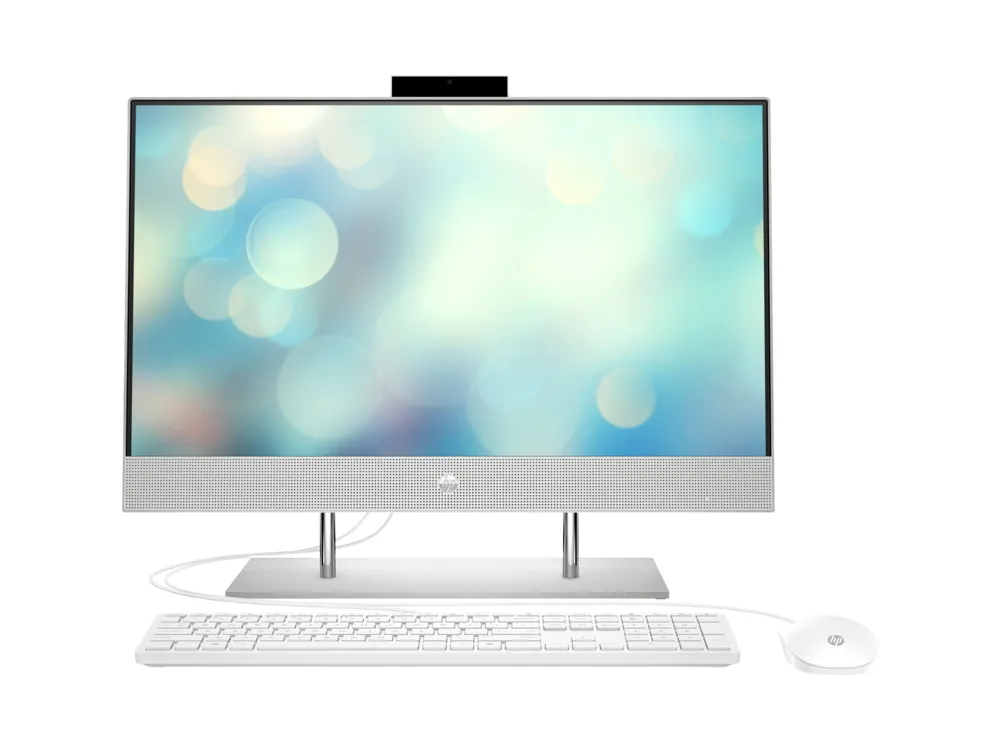 Computer All-in-One HP 24-dp1015ur, 23,8", Intel Core i7-1165G7, 16GB/512GB, FreeDOS, Argintiu