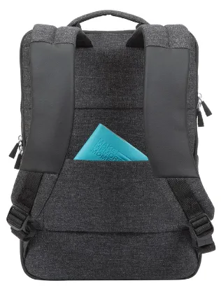 Rucsac pentru Laptop RivaCase Lantau, 15.6", Poliester, Negru