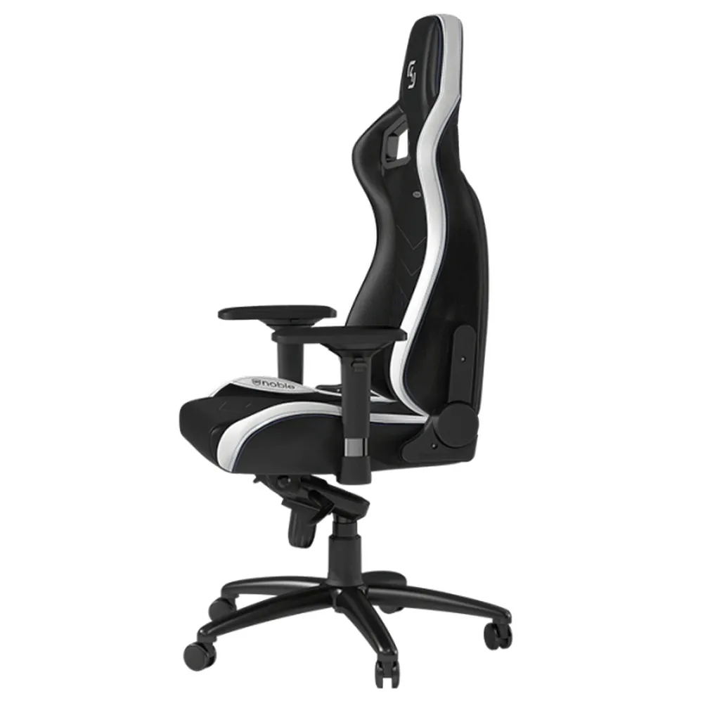 Scaun Gaming Noblechairs Epic, PU Piele, Negru/Alb