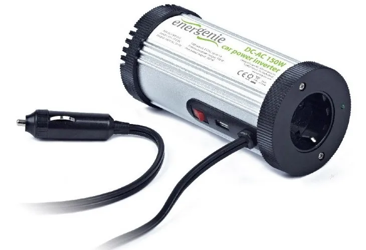 Invertor Auto Energenie EG-PWC-031, 150W, Alb