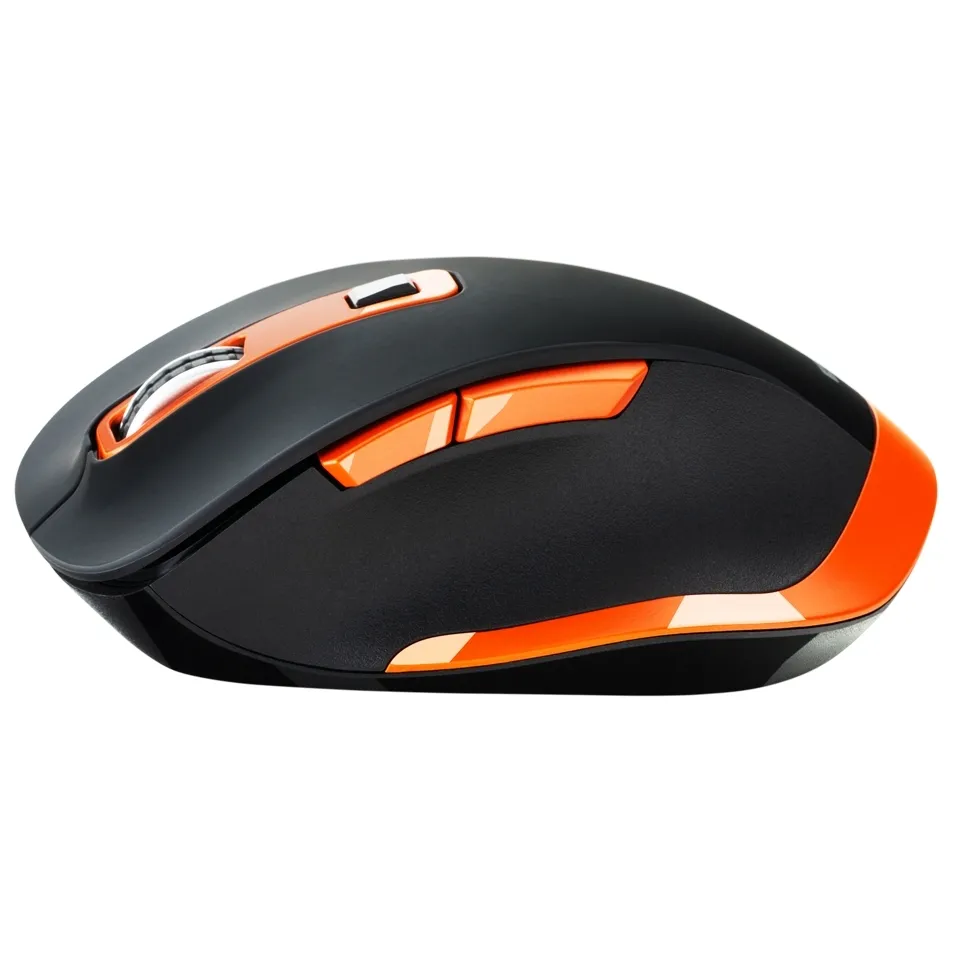 Беcпроводная мышь Canyon MW-14, Черный/Оранжевый