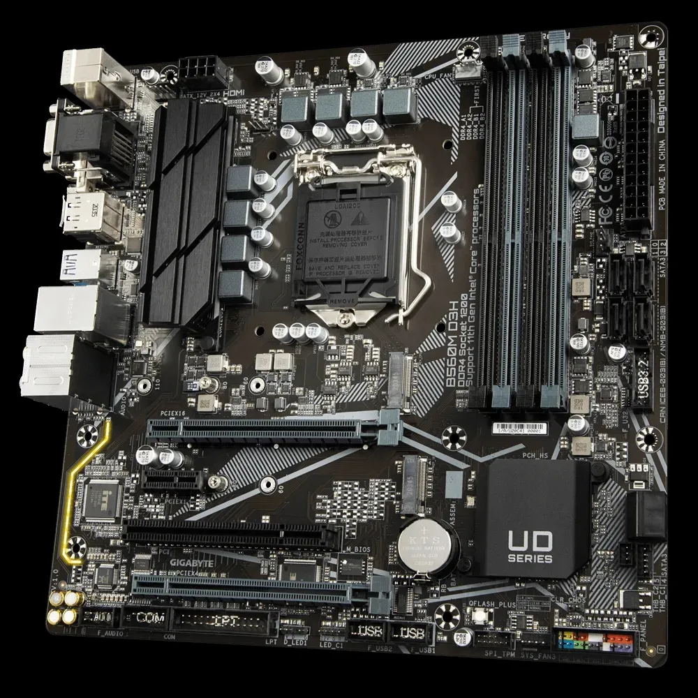 Материнская плата Gigabyte B560M D3H, LGA1200, Intel B560, Micro-ATX
