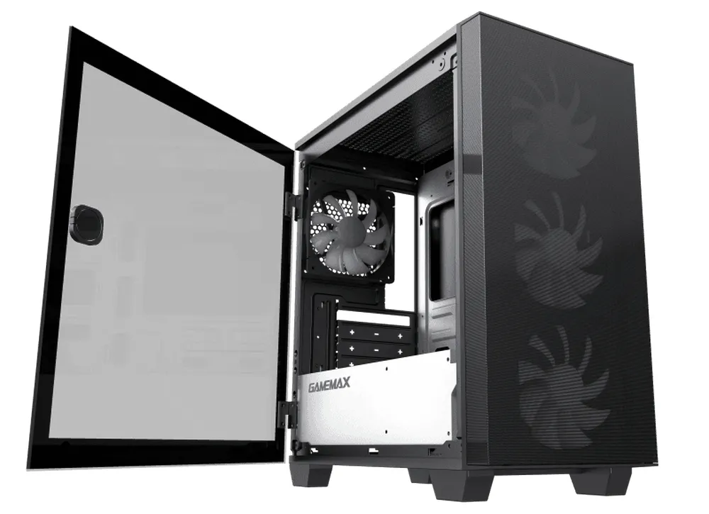 Carcasă PC Gamemax Aero Mini ECO, Micro-ATX, ATX, Negru