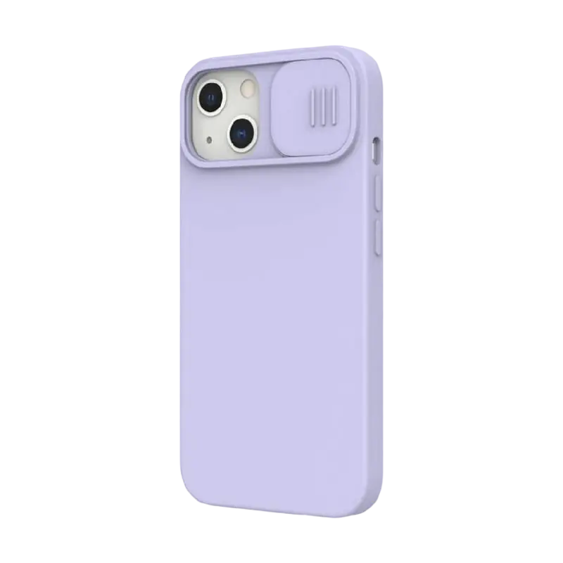 Husă Nillkin iPhone 13, CamShield Silky Silicone, Misty Purple