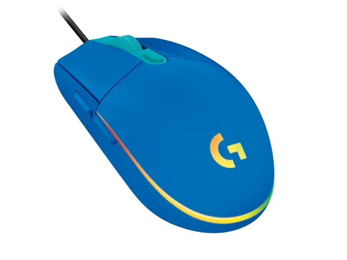 Gaming Mouse Logitech G203 Lightsync, Optical, 200-8000 dpi, 6 buttons, Ambidextrous, RGB, Blue USB