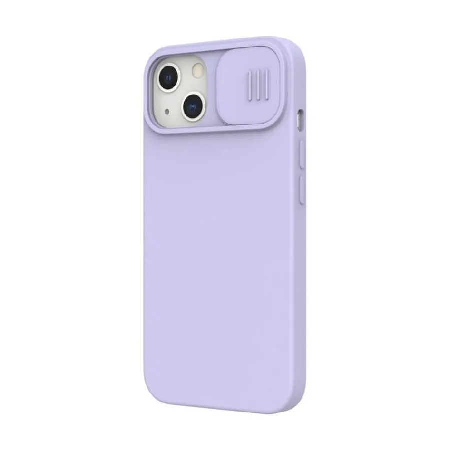 Husă Nillkin iPhone 13, CamShield Silky Silicone, Misty Purple