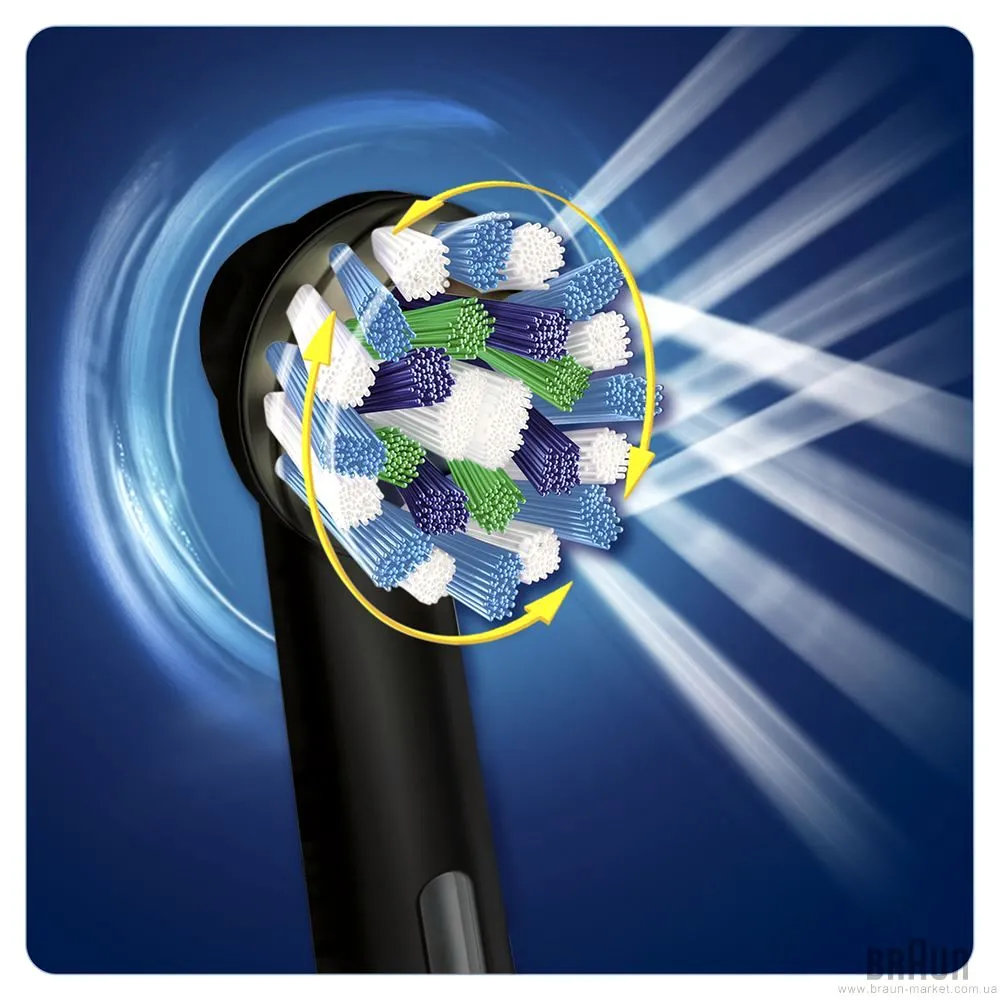 Электрическая зубная щетка BRAUN PRO 750 Cross Action, Чёрный