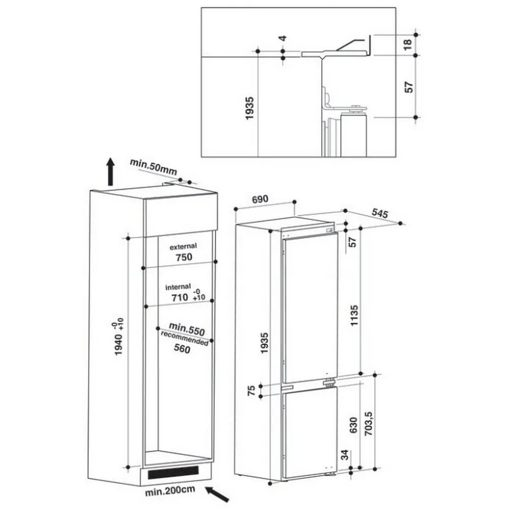 Frigider Whirlpool SP40 801, Alb