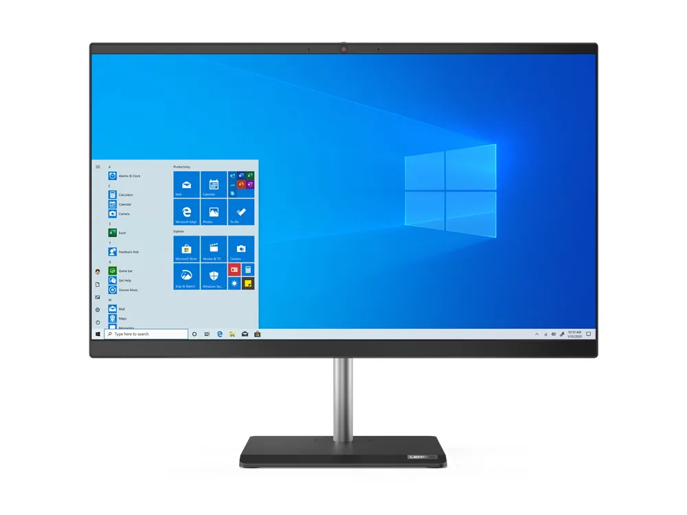 Computer All-in-One Lenovo V50a 24IMB, 23,8", Intel Core i3-10100T, 16GB/512GB, Fără SO, Negru