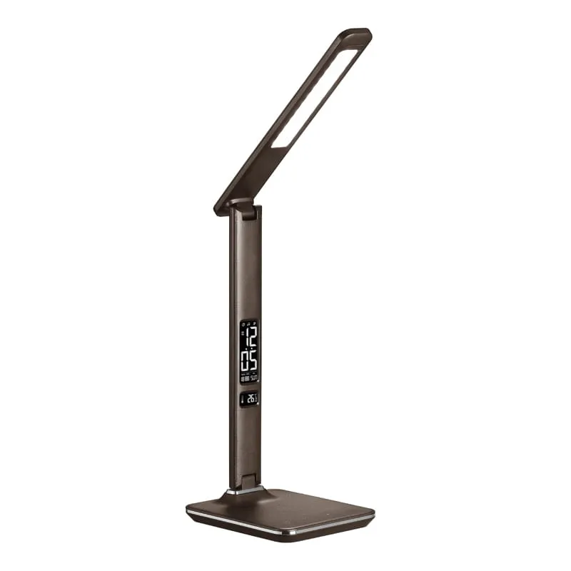 Lampa de birou Platinet DESK LAMP 14W + LCD WITH CLOCK AND TEMPERATURE, Maro