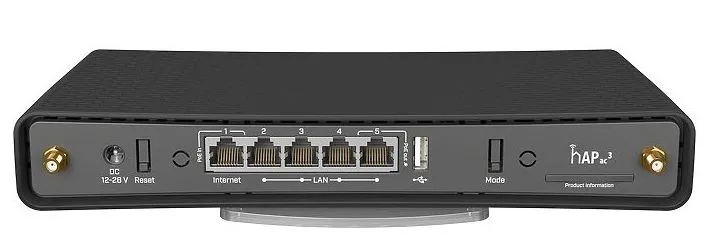 Router fără fir MikroTik hAP AC3, Negru