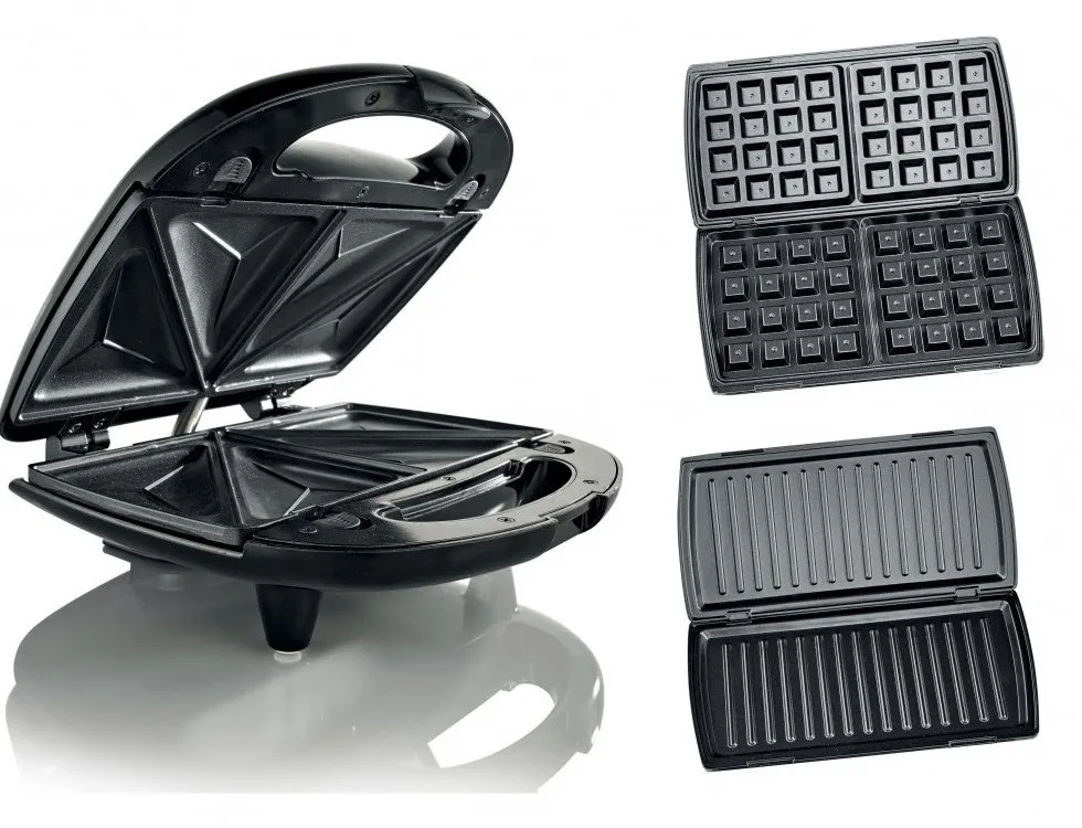 Aparat pentru sandwich multifunctional Gorenje SM703GCG, Argintiu