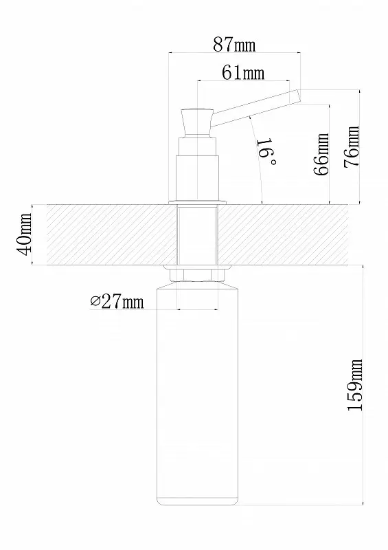 Dozator Florentina CASCAD (Bronz)