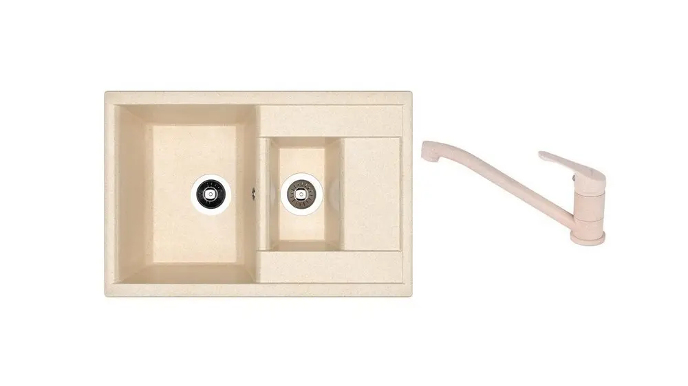 НАБОР мойка Dr Gans Astra 760K + SanDonna F 1066 бежевый