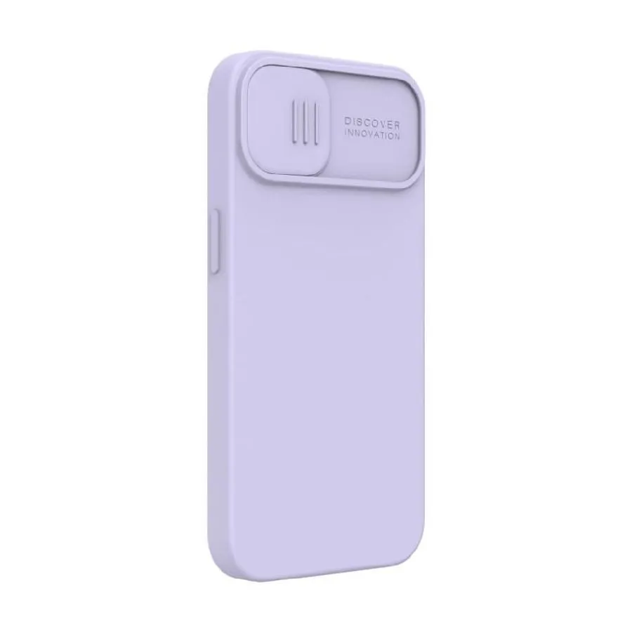 Husă Nillkin iPhone 13, CamShield Silky Silicone, Misty Purple