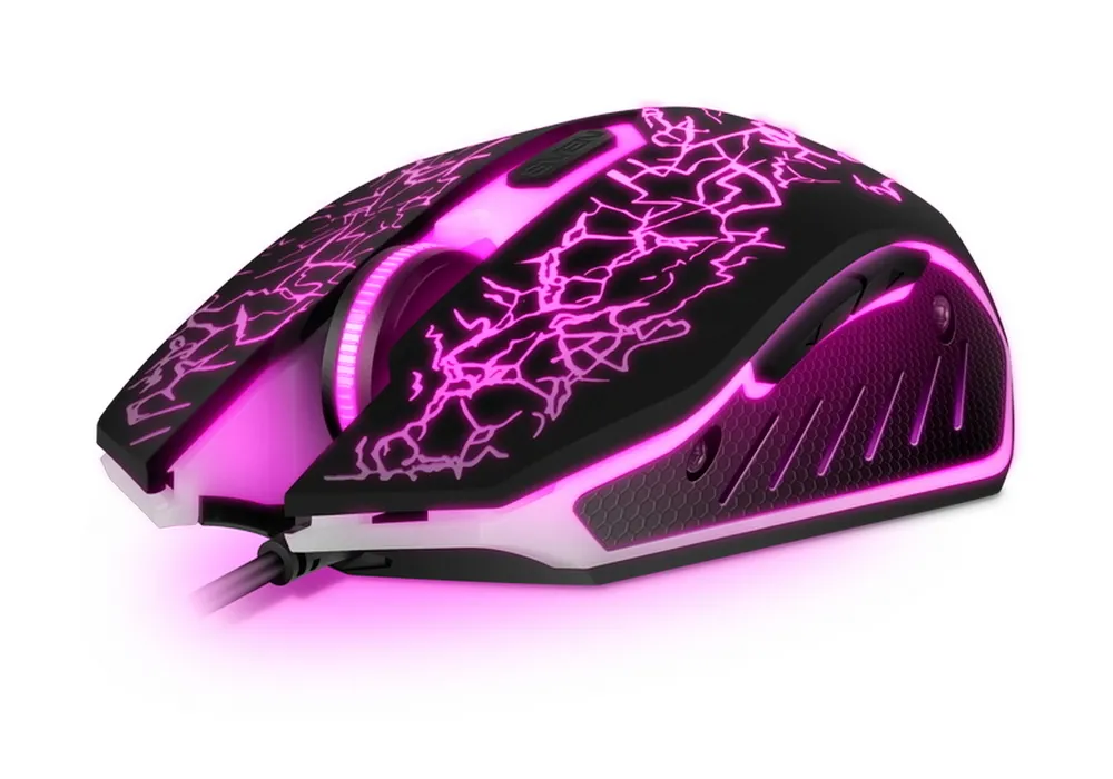 Gaming Mouse SVEN GX-950, Optical 600-1600 dpi, 6 buttons, 4 color backlight, Soft Touch ,Black, USB