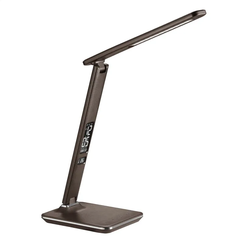 Lampa de birou Platinet DESK LAMP 14W + LCD WITH CLOCK AND TEMPERATURE, Maro