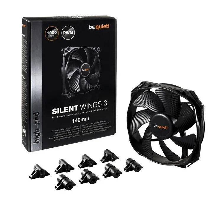 Ventilator PC be quiet! SILENT WINGS 3 140mm PWM, 140 mm