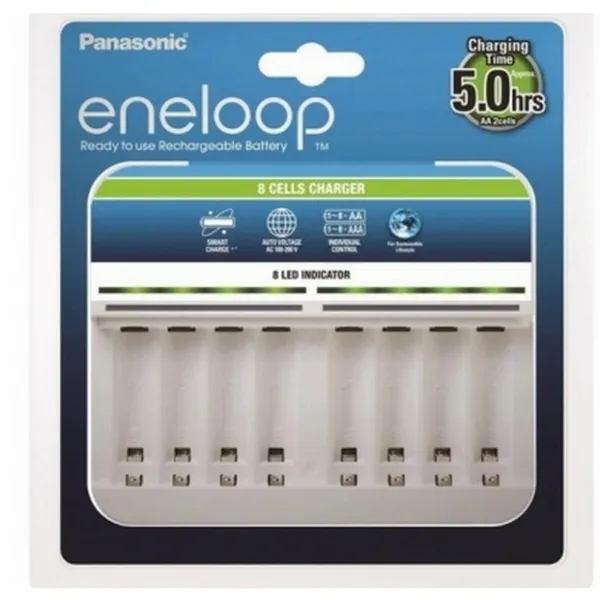 Încărcător Acumulatori Panasonic BQ-CC63E, Alb