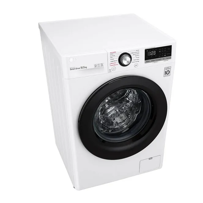 Mașină de spălat LG F4WV310S6E, 10,5kg, Alb