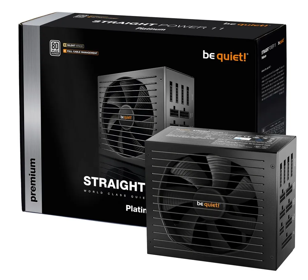 Блок питания для компьютеров be quiet! STRAIGHT POWER 11 PLATINUM, 850Вт, ATX, Полностью модульный