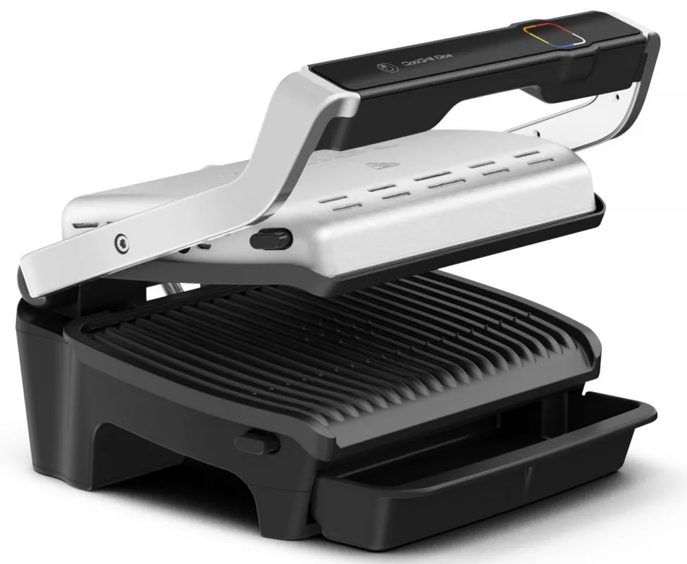 Grătar electric Tefal OptiGrill Elite, 2000W, Argintiu