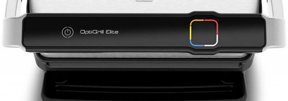 Grătar electric Tefal OptiGrill Elite, 2000W, Argintiu