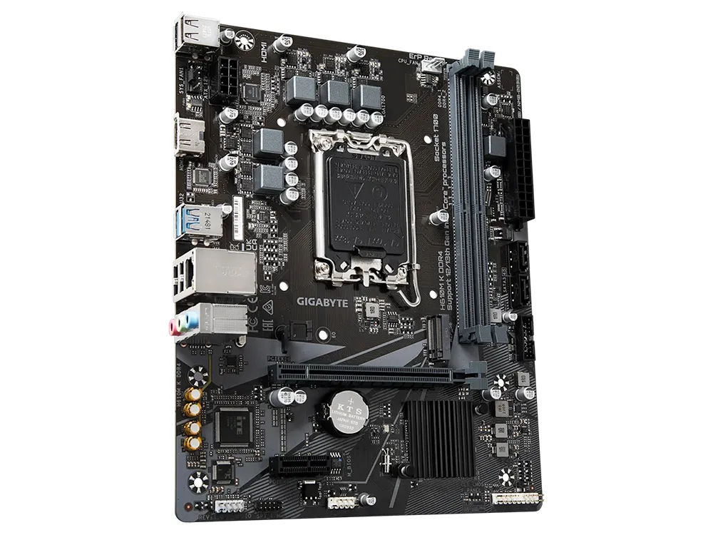 Материнская плата Gigabyte H610M K DDR4, LGA1700, Intel H610, Micro-ATX