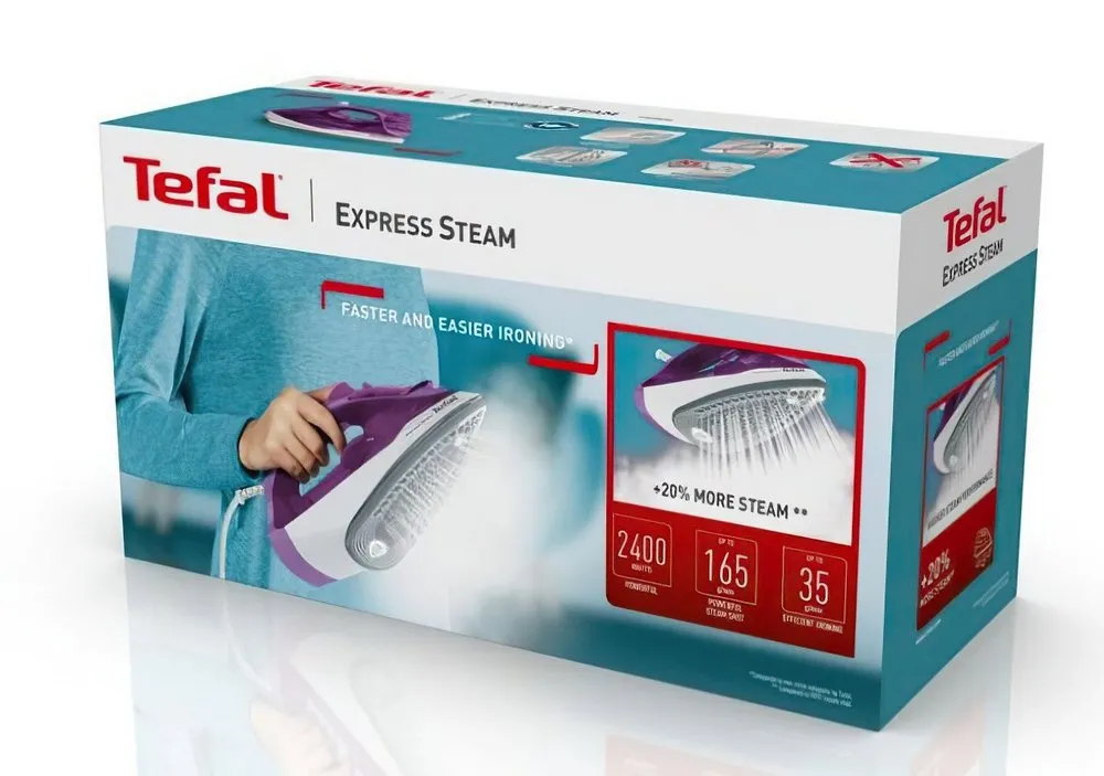 Fier de călcat Tefal FV2836E0, 2400W, Violet