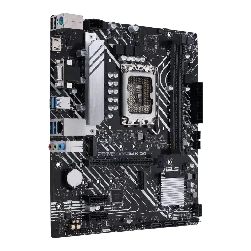 Материнская плата ASUS PRIME B660M-K D4, LGA1700, Intel B660, Micro-ATX