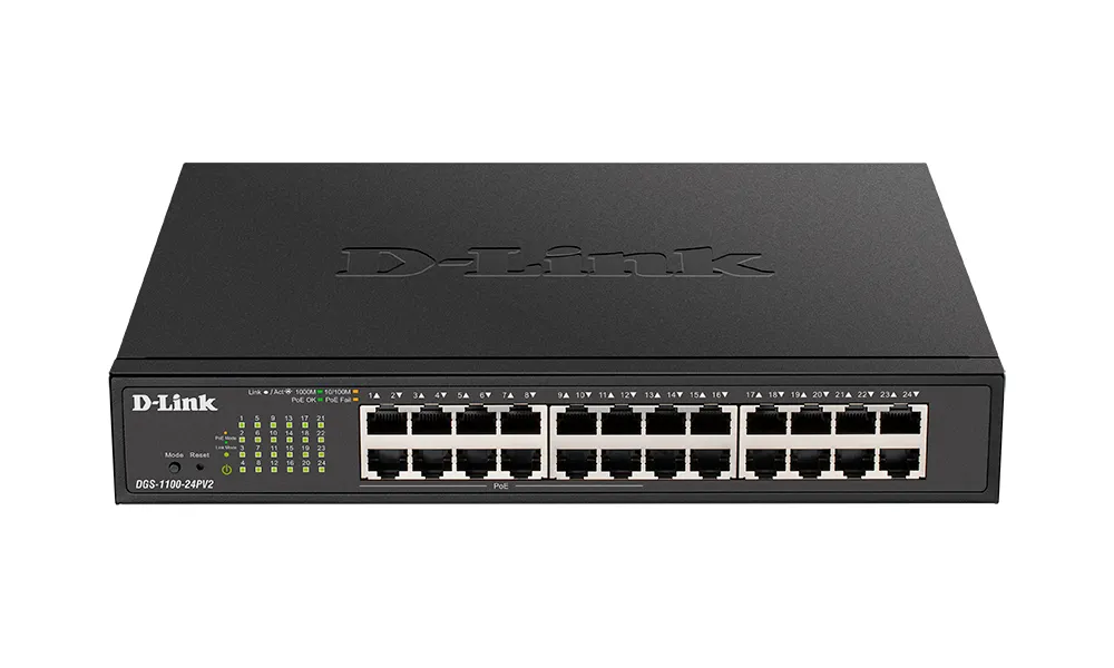 PoE коммутатор D-Link DGS-1100-24PV2/A1A, 12x IEEE 802.3af/at